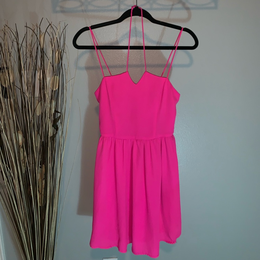 Hot pink dress